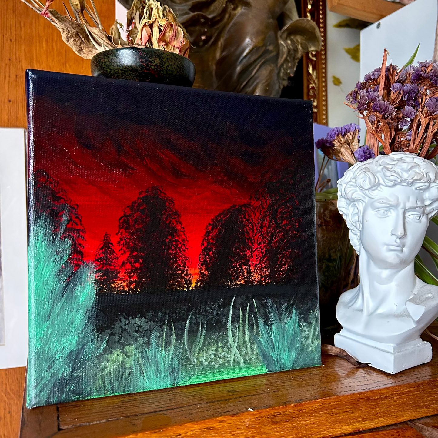 Bois Crépusculaire (20cm x 20cm)