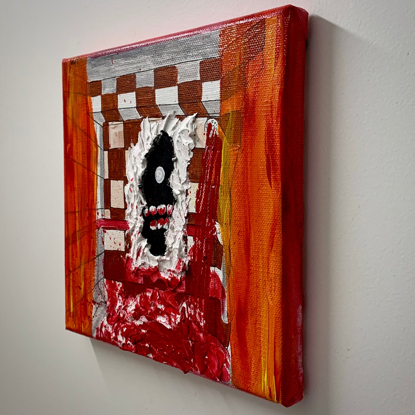 Monstre Dans La Salle De Bain (20 x 20)