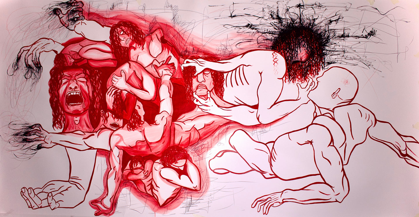 Double Confrontation (300 x 150 cm)