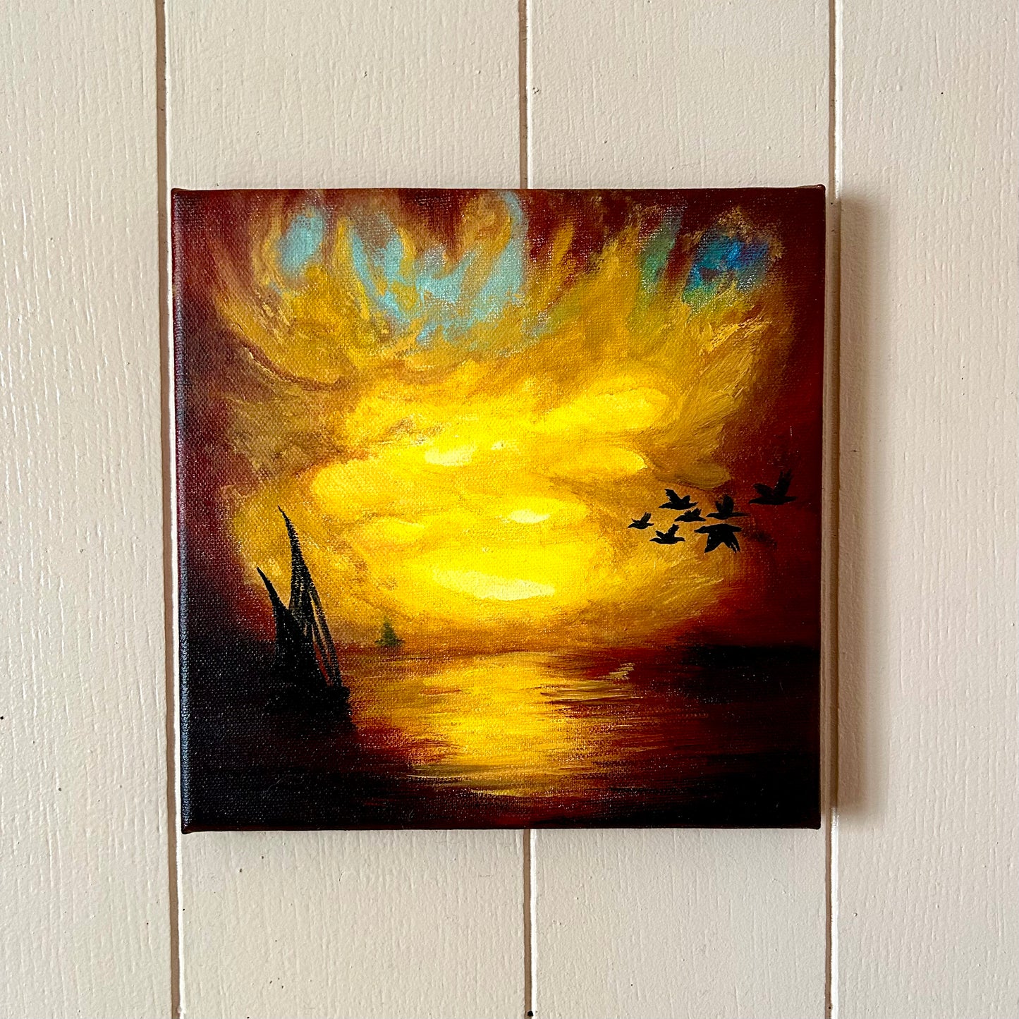 Crépuscule Marin (20cm x 20cm)