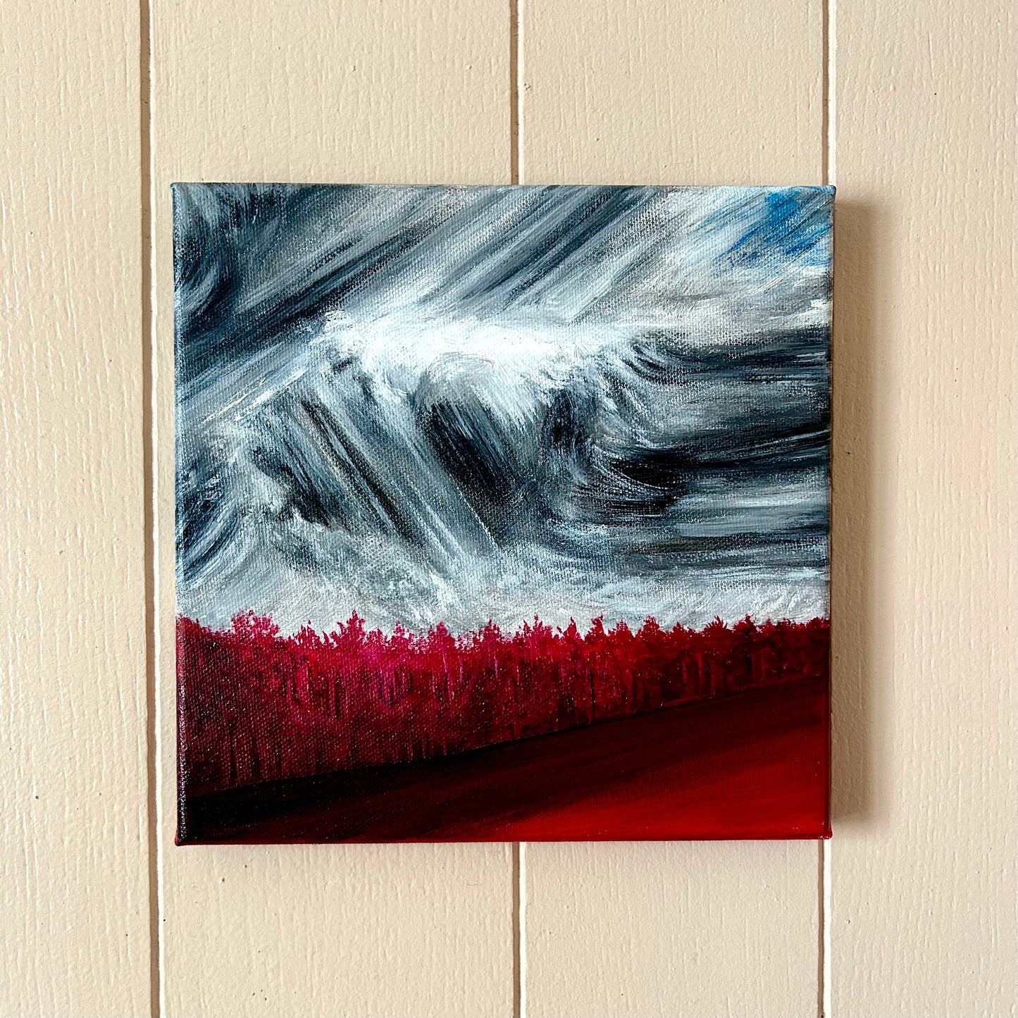Forêt Rouge (20cm x 20cm)