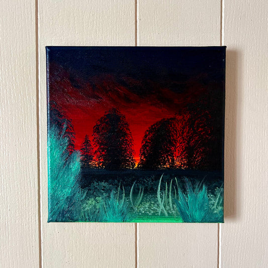 Bois Crépusculaire (20cm x 20cm)